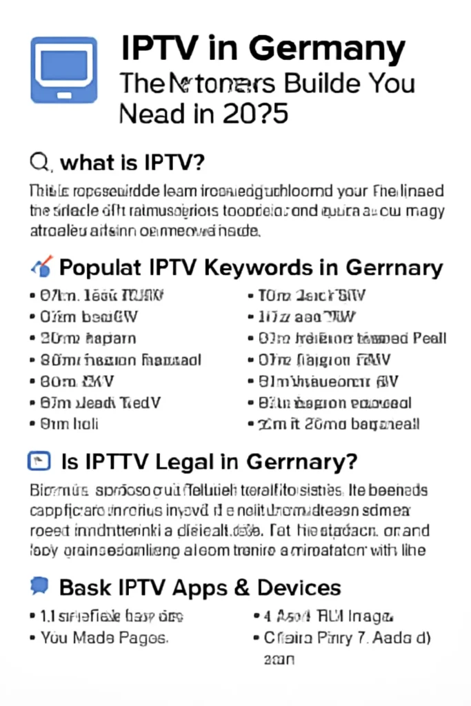 IPTV Germany Guide 2025